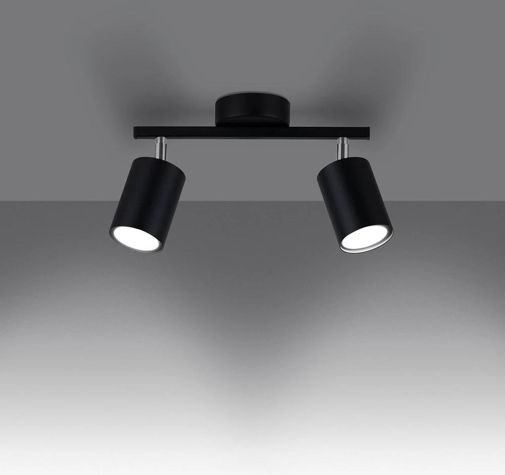 Sollux Lighting Lubinis šviestuvas LEMMI 2 juodas
