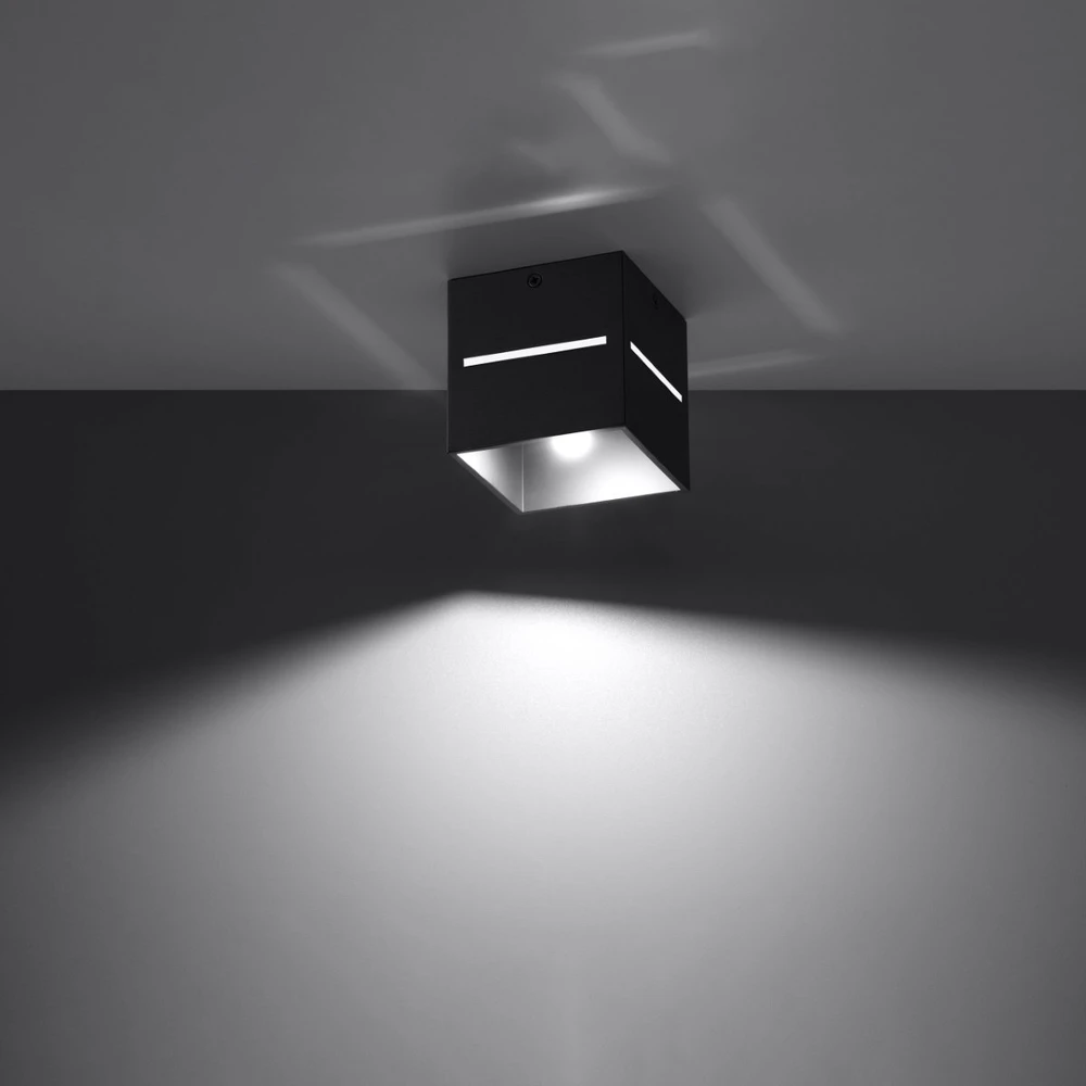 Sollux Lighting Lubinis šviestuvas LOBO juodas