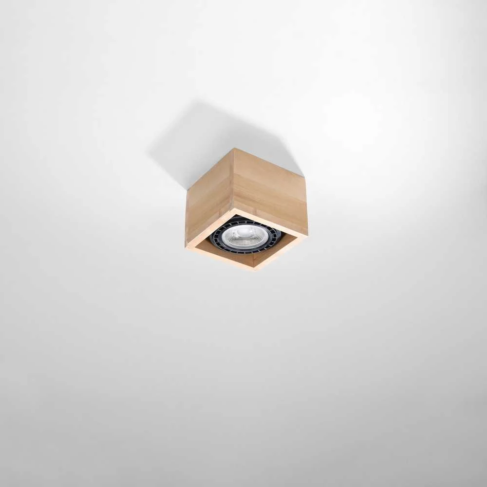 Sollux Lighting Lubinis šviestuvas QUATRO 1 iš natūralaus medžio