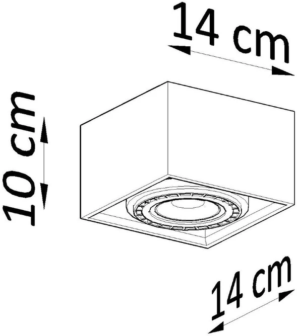 Sollux Lighting Lubinis šviestuvas QUATRO 1 iš natūralaus medžio