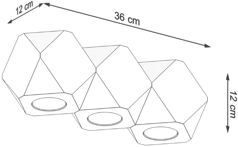 Sollux Lighting Lubinis šviestuvas WOODY 3 iš natūralaus medžio