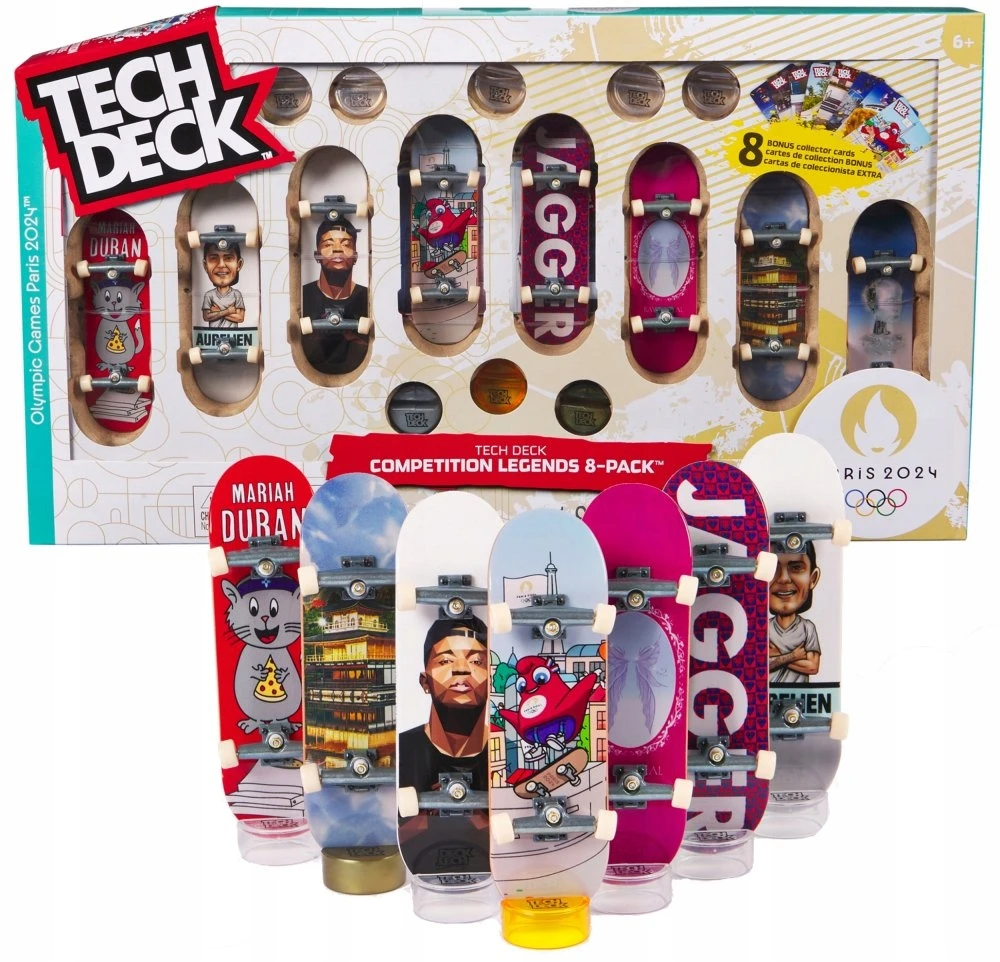 Tech Deck – Olimpinė 96 mm pirštų lenta – 8 paketas (6070368)
