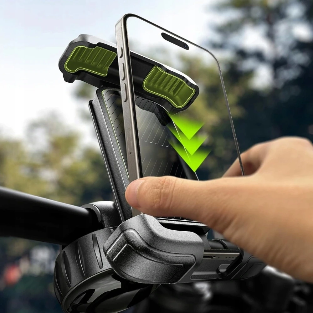 Tech-Protect V6 UNIVERSALUS DVIRAČIO IR MOTOCIKLO LAIKIKLIS Juodas