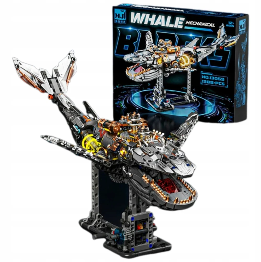Technic MJI 13059 blokai - Mechaninis banginis LED 1388 el kilnojamas modelis