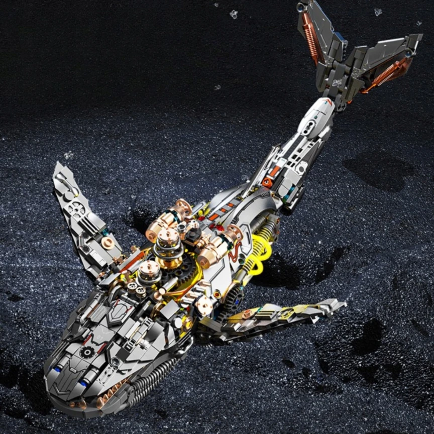 Technic MJI 13059 blokai - Mechaninis banginis LED 1388 el kilnojamas modelis