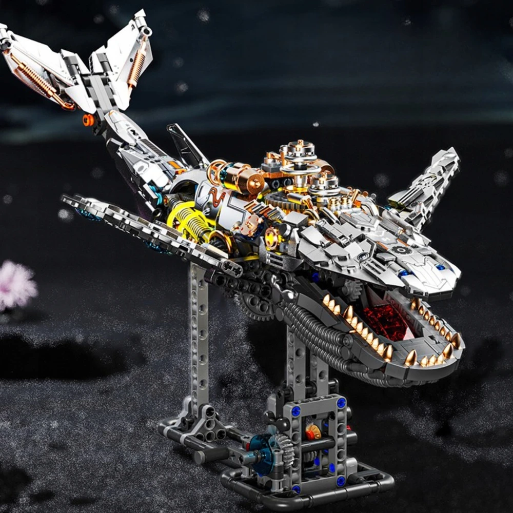 Technic MJI 13059 blokai - Mechaninis banginis LED 1388 el kilnojamas modelis