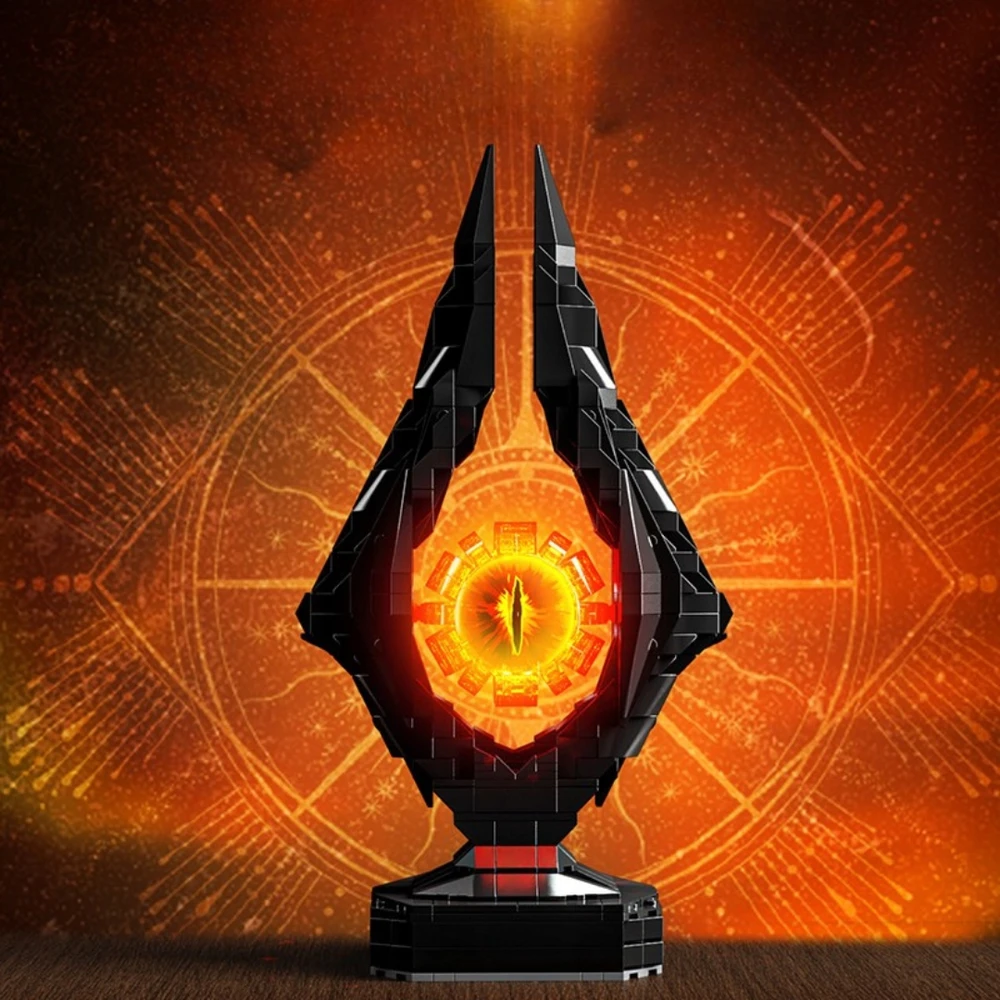 TECHNIC MJI 13070 blokai - Eye of Sauron LOTR LED 925 elementai