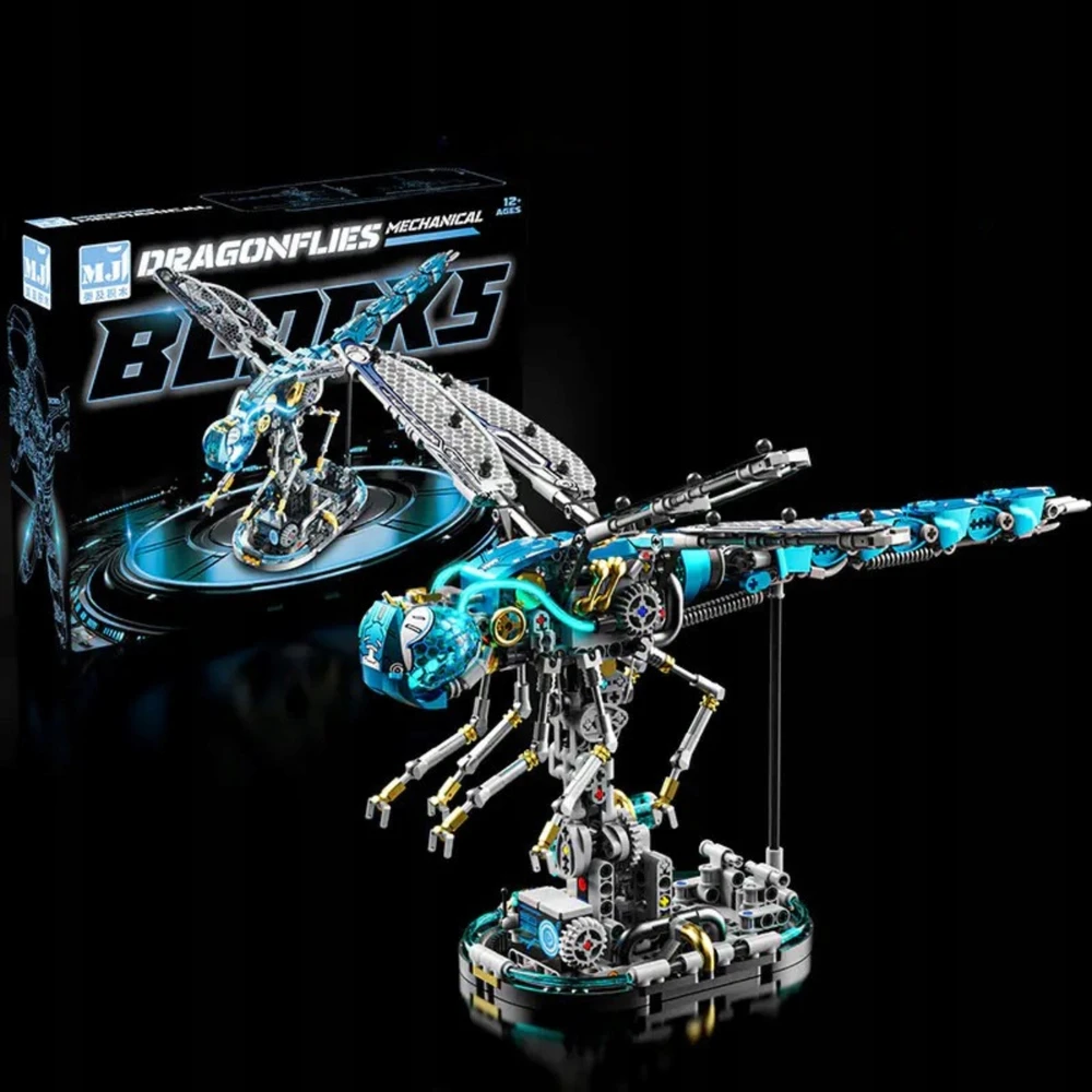 Technic MJI 13086 Blokai - Mechaninis LED Dragonfly 866 vnt. judantys sparnai