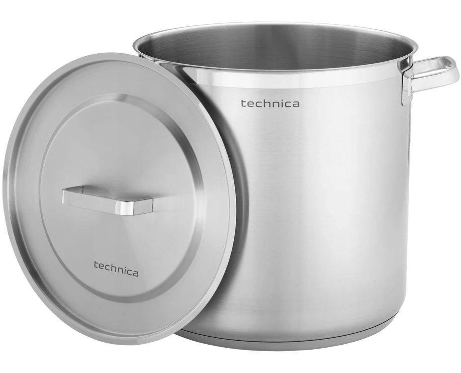 Technica INDUKCINIS NERŪDŽIAMOJIS PUODAS 21,2 L AUKŠTAS 300 mm TRIJŲ SLUOKSNIŲ TECHNIKA DUGNIS