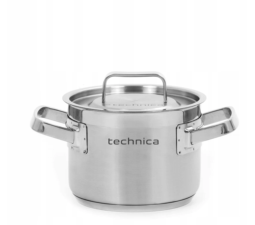Technica Nerūdijančio plieno puodas 2,4L DUJŲ ĮVEDIMO 16 cm TECHNIKA