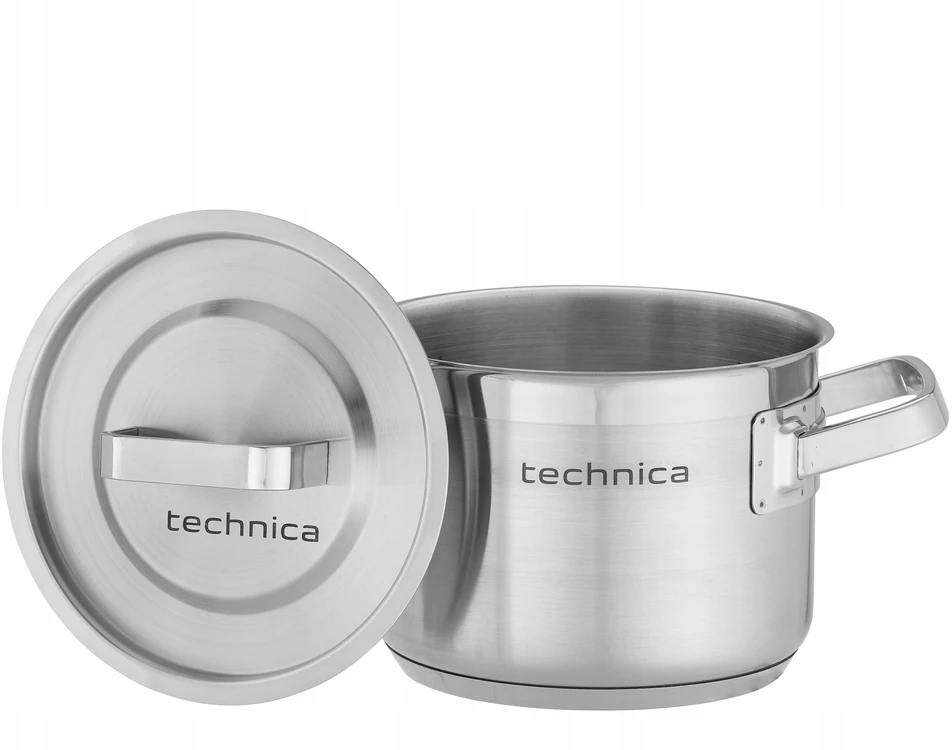 Technica Nerūdijančio plieno puodas 2,4L DUJŲ ĮVEDIMO 16 cm TECHNIKA