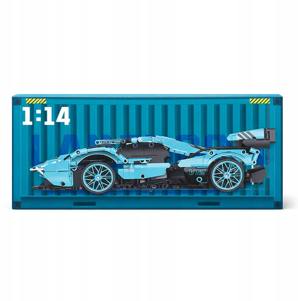 TECHNINIAI BLOKAI SUPERCAR V12 1:14 849 EL SPORTINIS AUTOMOBILIS SURINKTI