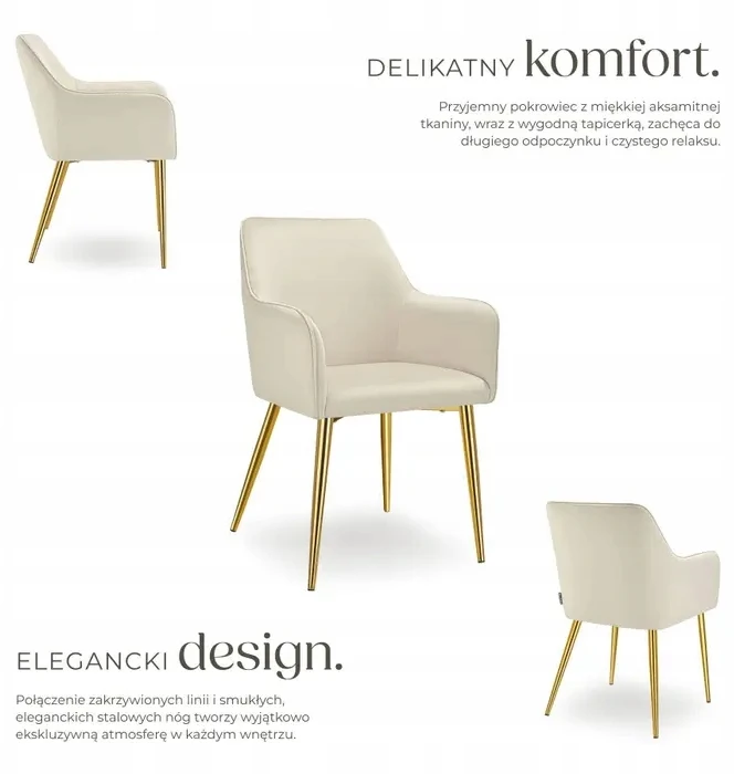 Tectake 2 x VELVETINĖ KĖDĖ VALGOMOJE SVETAINEI