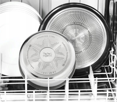 TEFAL Ingenio Cook Eat puodų ir keptuvių rinkinys 8 vnt. dangtelio indukcija