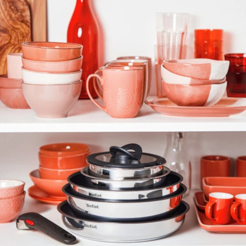 TEFAL Ingenio Cook Eat puodų ir keptuvių rinkinys 8 vnt. dangtelio indukcija
