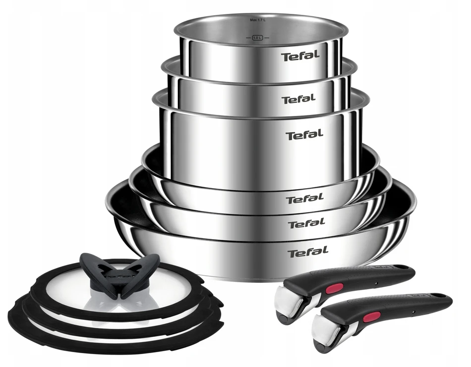 Puodų ir keptuvių rinkinys Tefal Ingenio Emotion, 11 dalių (L897SB74)