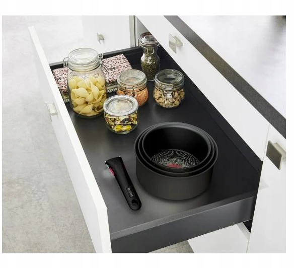 Tefal KIETŲ NELIPAČIŲ PUODŲ RINKINYS, NELIPEJUS ALUMINIUMAS 16/18/20 CM
