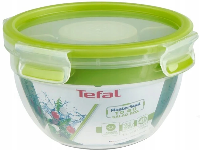 Tefal K31001 pietų dėžutė Talpykla pietums Žalia, Permatomas 1 L
