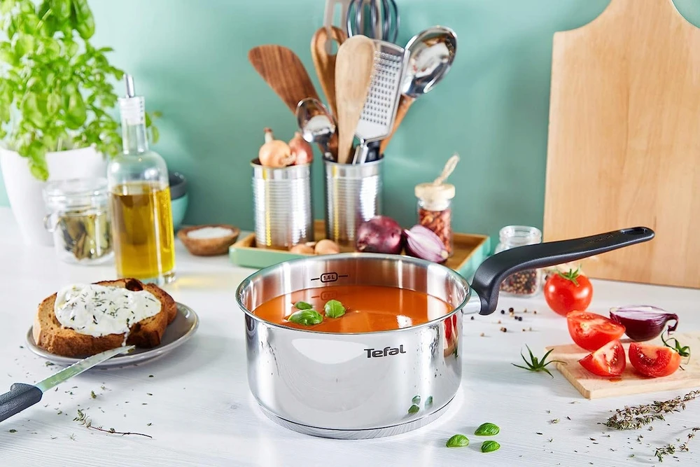 Tefal pirminis nerūdijančio plieno puodas su dangteliu Virtuvė 3L