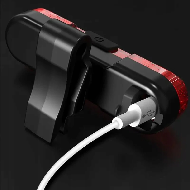 Tekan LED GALINIS DVIRAČIO LEMPAS RAUDONAS GALINGAS USB BATERIJOS