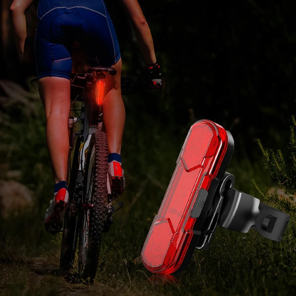 Tekan LED GALINIS DVIRAČIO LEMPAS RAUDONAS GALINGAS USB BATERIJOS