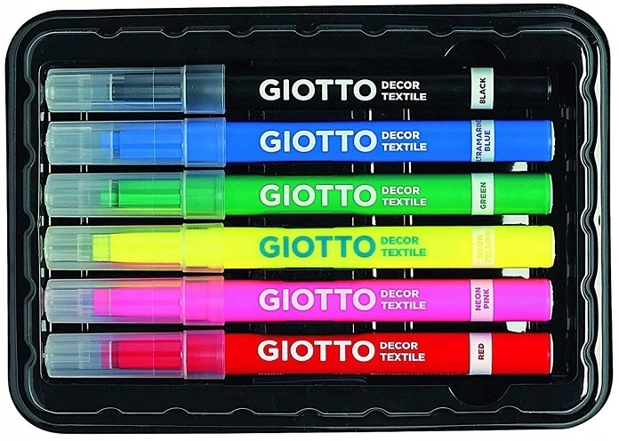 Tekstilės žymeklis Giotto Decor Textile 6vnt.