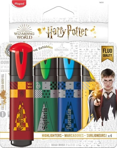Teksto žymeklis Maped Harry Potter 4vnt. blister