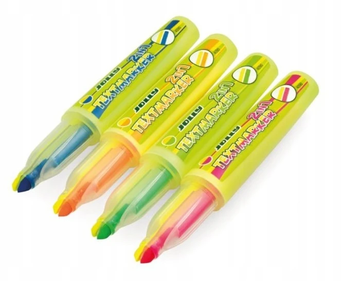 Teksto žymeklių rinkinys 2 IN 1, Jolly, 5 sp.
