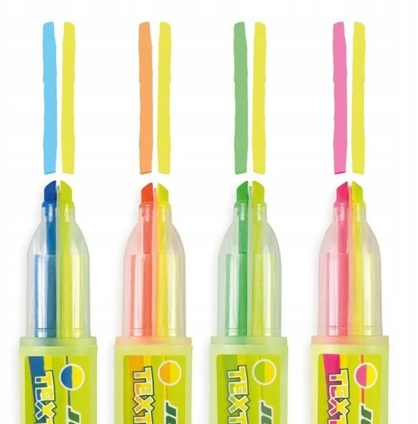 Teksto žymeklių rinkinys 2 IN 1, Jolly, 5 sp.
