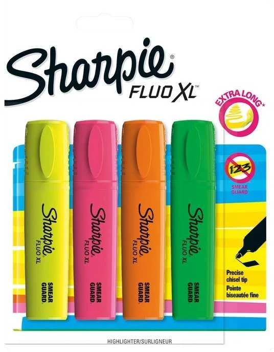Stanley Sharpie Markeriai Fluo XL 4 vnt. - 1825662