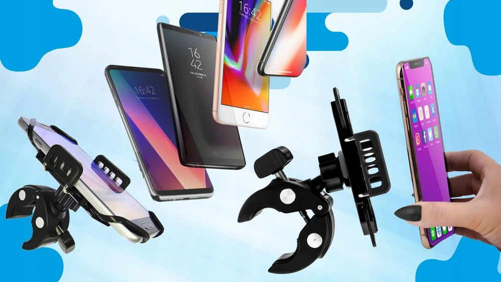 Telefono laikiklis dviračiui, Blashorn, pasukamas 360