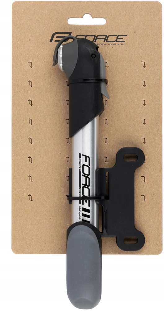 Teleskopinė pompa Force Pocket Duo 8BAR, sidabrinė