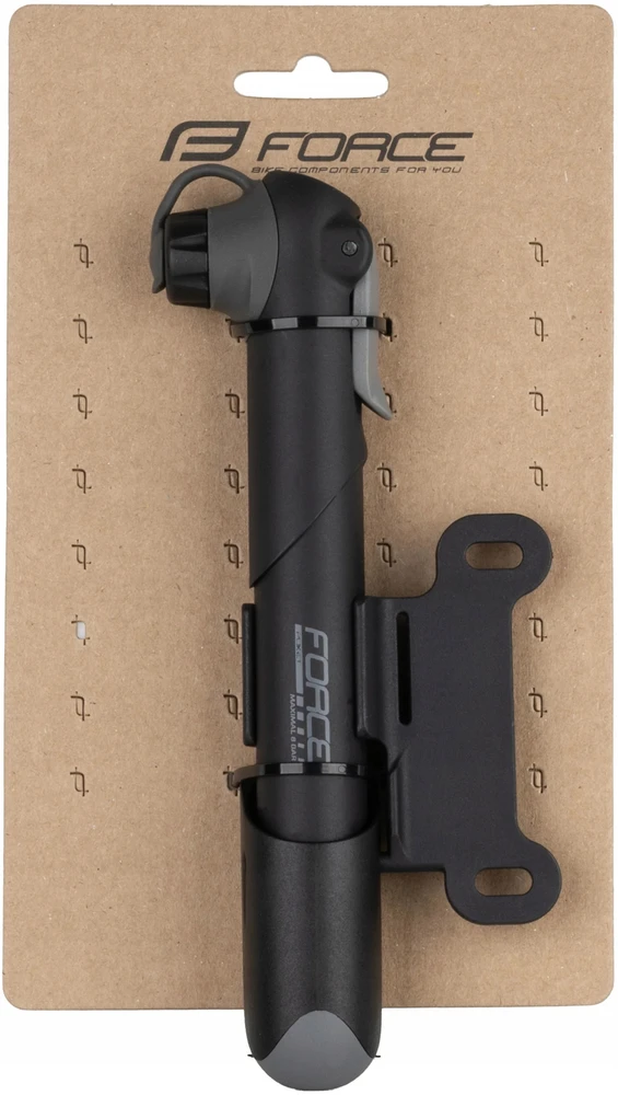 Teleskopinė pompa Force Pocket Duo 8BAR, juoda