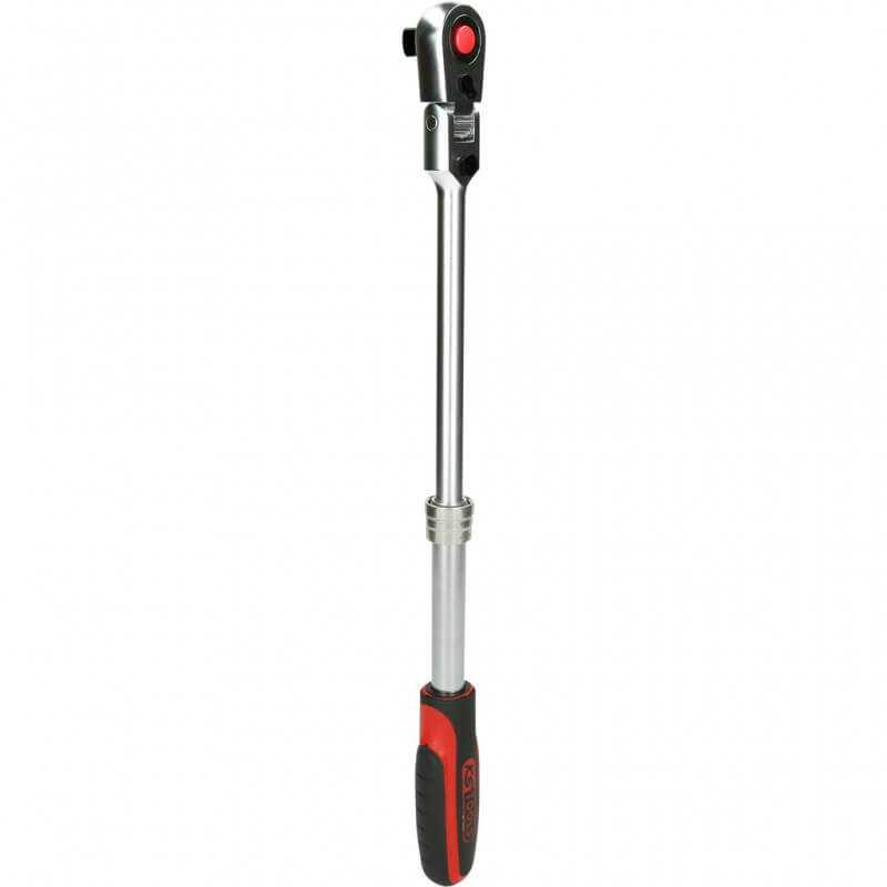 1/2" teleskopinė terkšlė KS TOOLS SlimPOWER