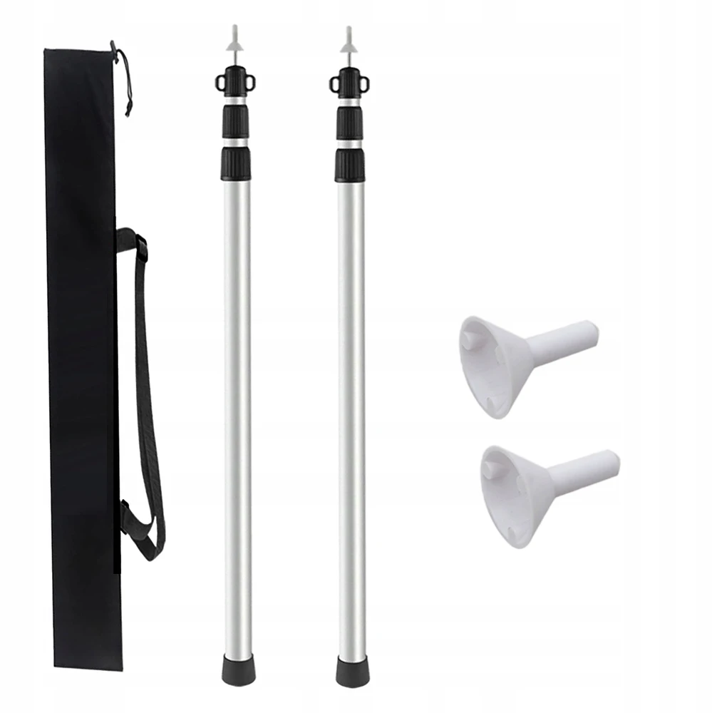 Teleskopiniai palapinės stiebai, 90-230cm, 2 vnt.