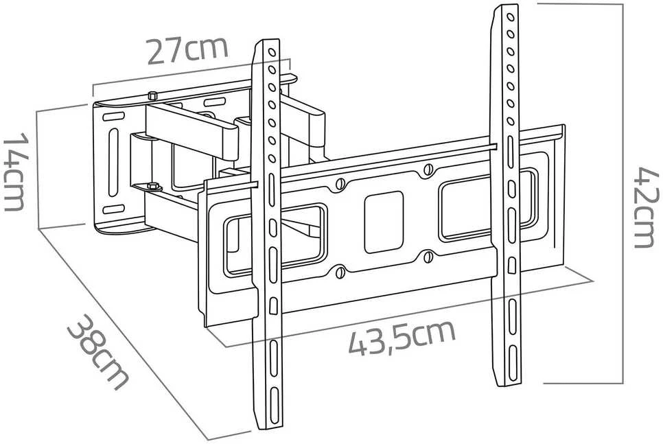 Televizoriaus laikiklis 25–70 colių Humberg 50 kg