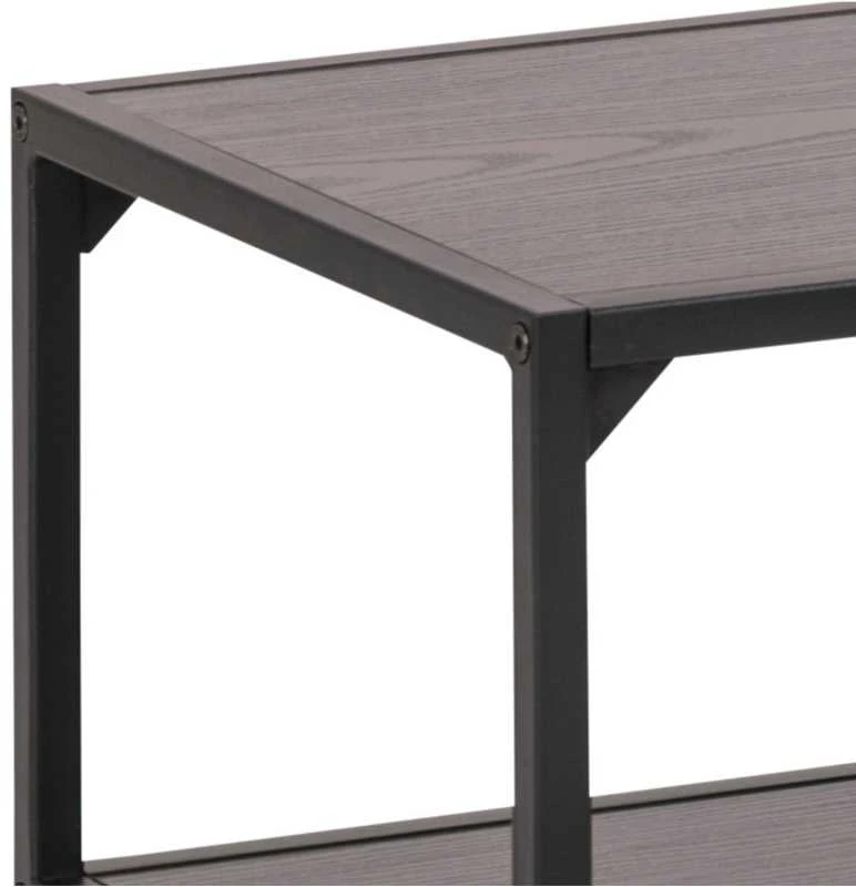 TV staliukas Home4You Televizoriaus stalas „Seaford“, juoda