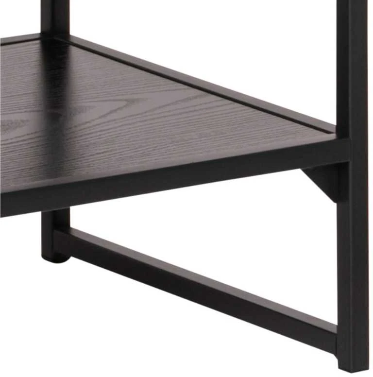TV staliukas Home4You Televizoriaus stalas „Seaford“, juoda
