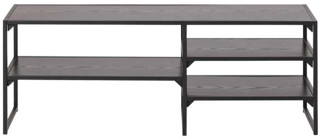 TV staliukas Home4You Televizoriaus stalas „Seaford“, juoda