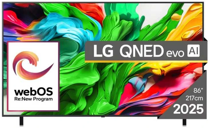 86 colių LG 86QNED85A3C | išmanusis Televizorius | webOS 25 | 4K UHD