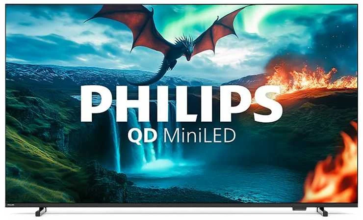 „Philips QD MiniLED 4K“ televizorius | 55MLED820/12 | 55 | Išmanusis televizorius | TITAN OS | Juodas