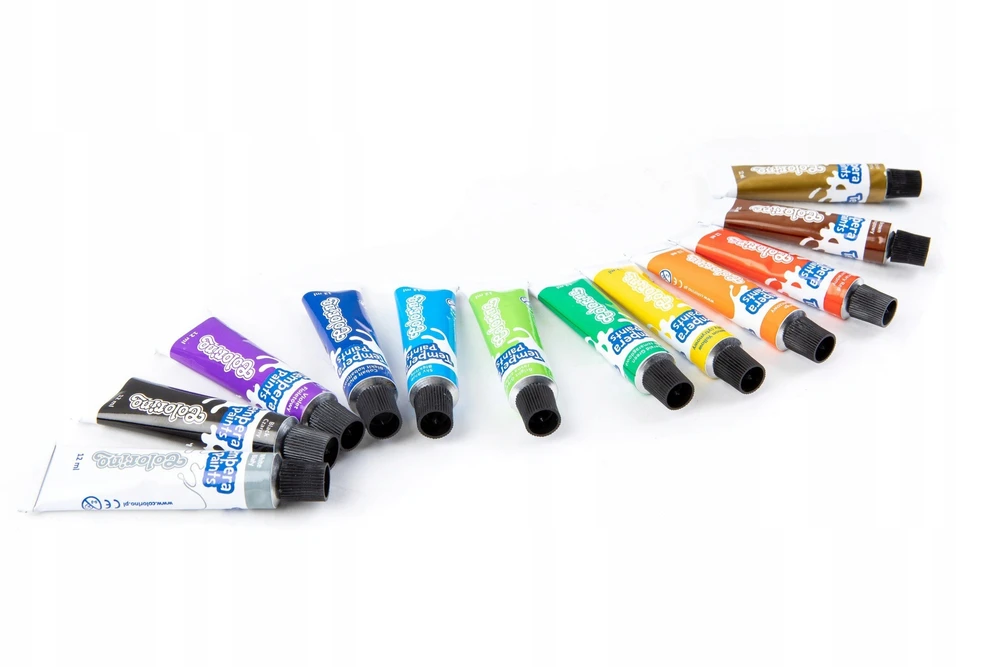 Patio Tempera dažai tūbelėse Colorino Disney Star Wars, 12 spalvų x 12 ml