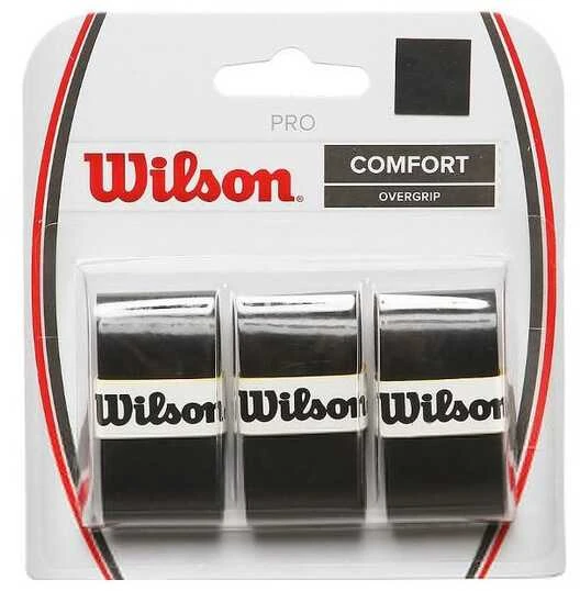 Teniso Raketės Apvija Wilson Pro Soft Absorbent Overgrip Juoda 3 vnt WRZ4040