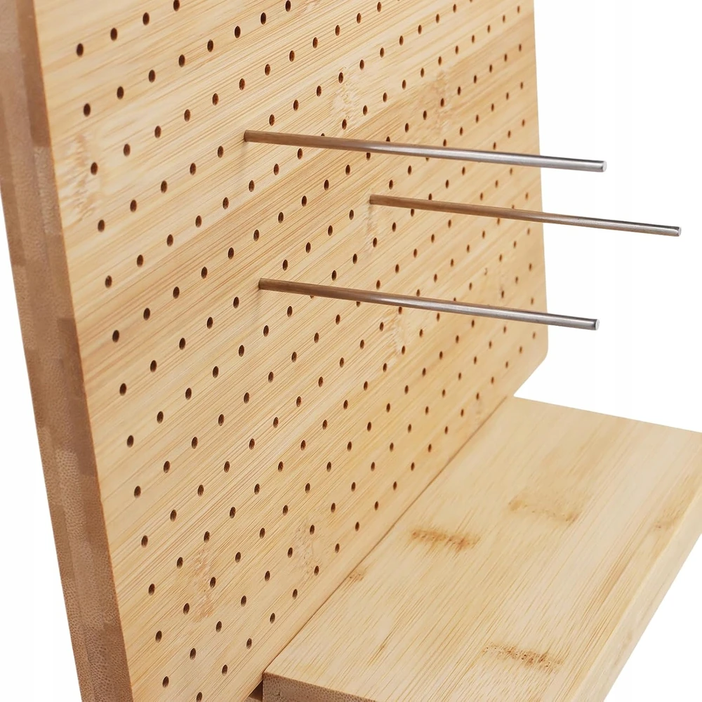 TENSIONER 28X28CM Kvadratinis MEDINIS NĖRIMO AUDIMO RINKINYS