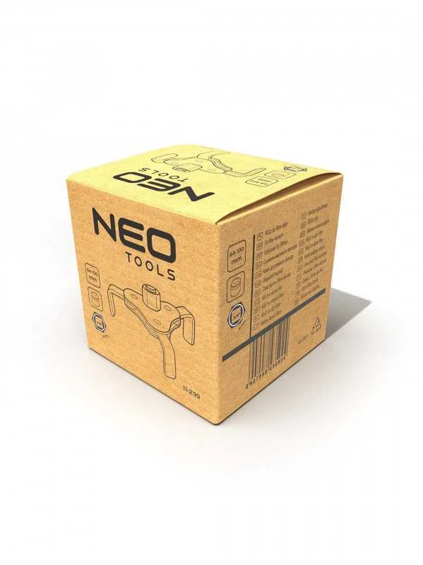 Tepalo filtro raktas NEO 64-100mm