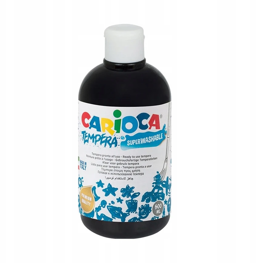 Tepmeriniai dažai Carioca, 500 ml, juodi
