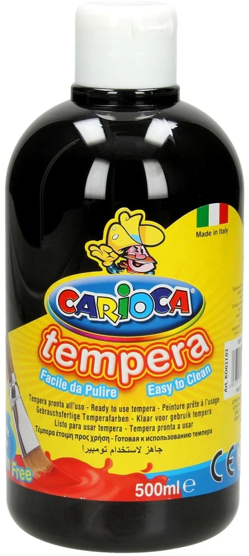 Tepmeriniai dažai Carioca, 500 ml, juodi