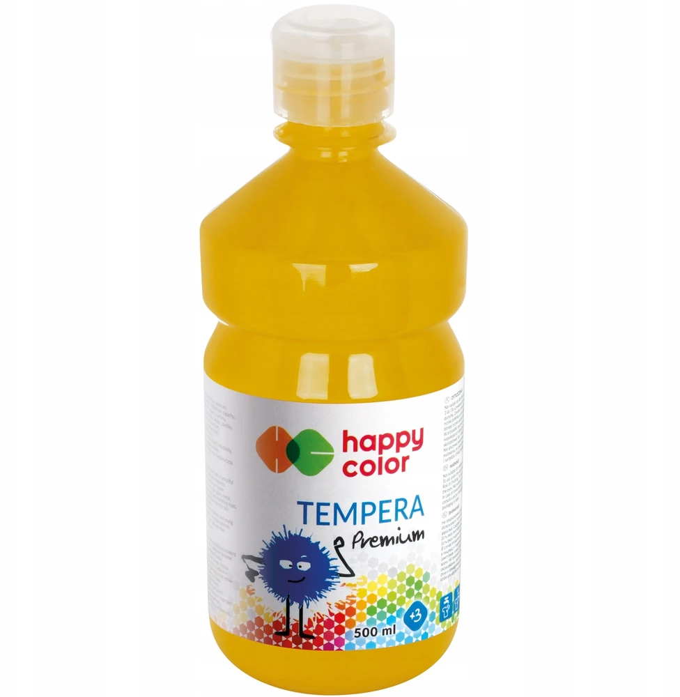 Tepmeriniai dažai Happy Color 500ml, tamsiai geltoni