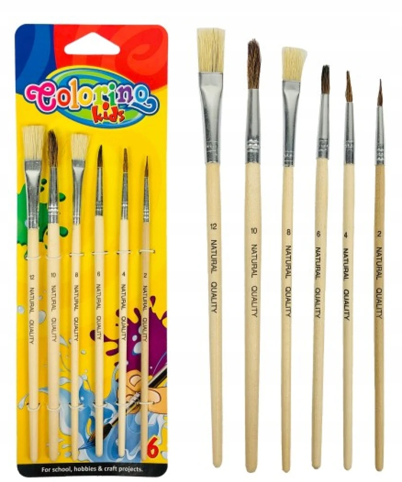 Teptukai COLORINO, 6 vnt.