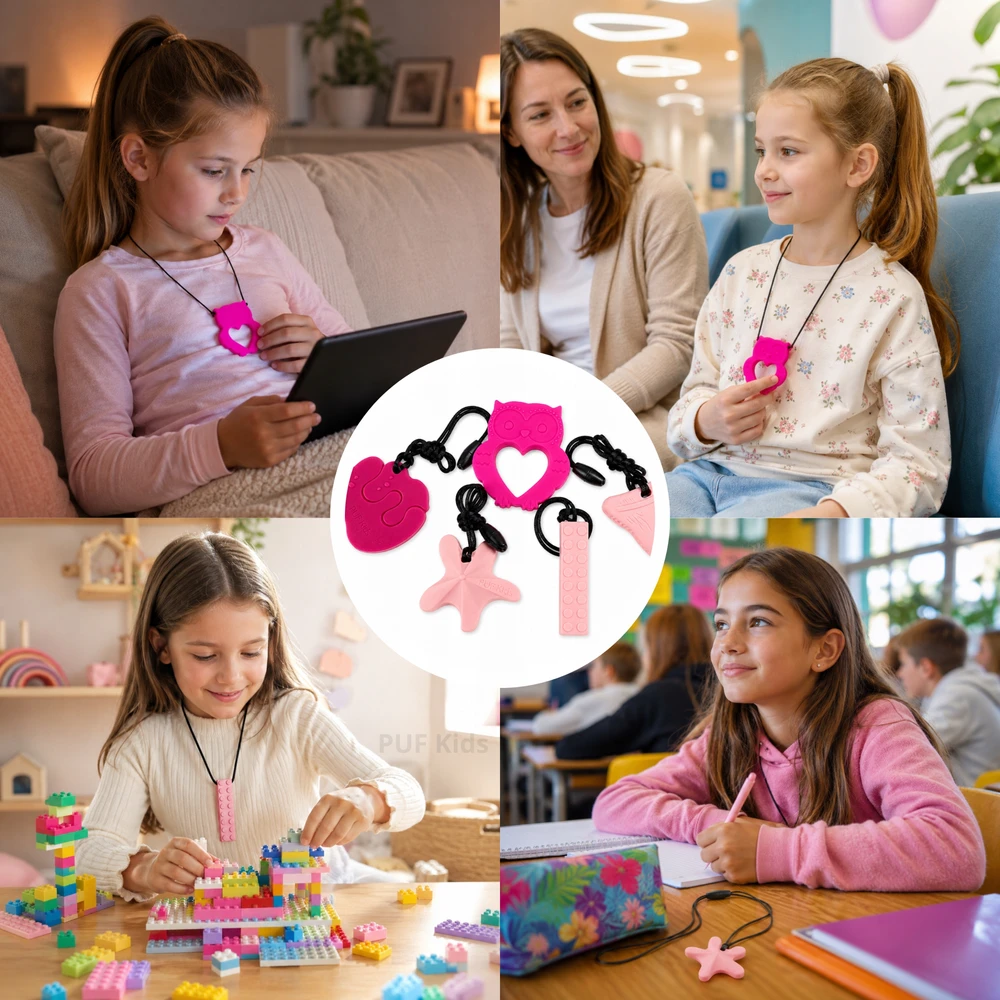 Terapinis dantis 1 vnt Autizmo ADHD kalbos terapija vaikams Silikonas 1